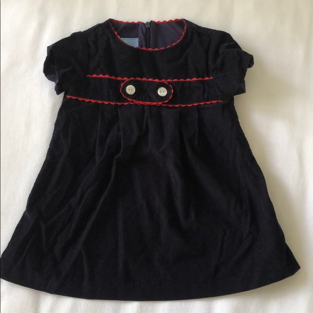 Bella Bliss Navy Corduroy Dress